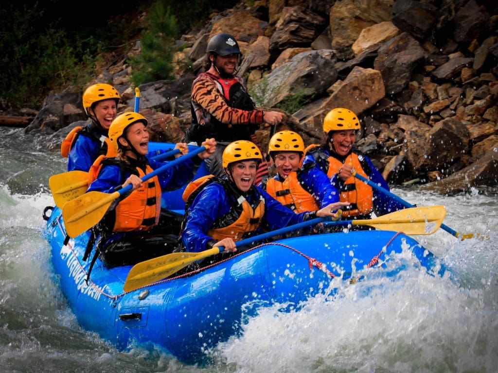 Clear Creek intermediate rafting trip